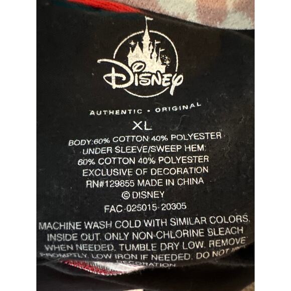 Women’s Disney Authentic Mickey Mouse Black Long Sleeve Shirt. Size XL - Picture 5 of 5